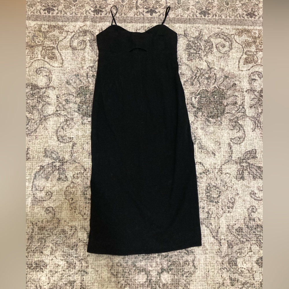 Abercrombie and Fitch black midi dress